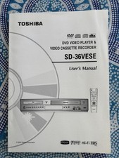Toshiba SD 36VESE DVD Video / VHS Player original Bedienungsanleitung Neuwertig