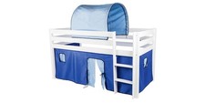 LIVARNO LIVING Hochbett Kinderbett Etagenbett 208x113x98 cm weiß/blau