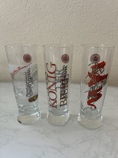 3x Biergläser König Pilsener