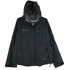 COLUMBIA Jacke Mantel Regenmantel Damen Kapuze Titanium Größe M