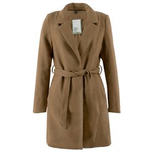 H&M  DIVIDED Damen Kurzmantel mit Bindegürtel 0992707 Braun / S / Jacke, Mantel