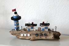 Treibholz Deko , Maritim Stil , Handgefertigt ,Geschenkidee , Unikat , Bunt
