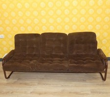 IKEA 3Sitzer Couch 70er Jahre "Borkum" CORD Rohrgestell braun J Bertil Häggström