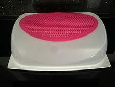 toller großer Tupperware Käsemax in weiß / pink CondensControl ca. 29 cm x 19 cm