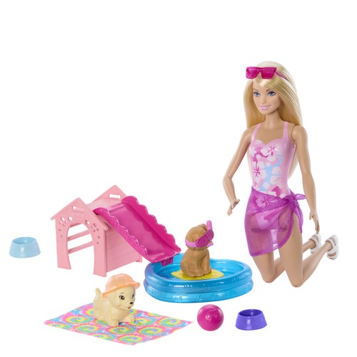 Barbie puppy pool party - barbie,