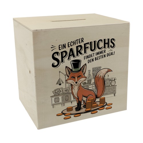 Fuchs mit zylinder sparfuchs - fuchs,