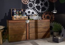 massiv Sideboard Holz dunkel