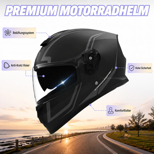 Motocrosshelm vollvisier - motocrosshelm,