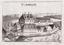 Wurmbach Allentsteig Zwettl Niederösterreich Kupferstich Vischer 1672