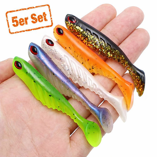 Gummifisch köder set softbait - köder,