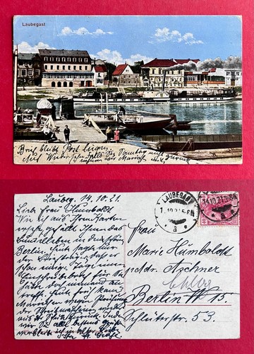 Dresden laubegast 1921 - ak,