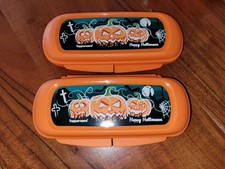 Tupperware - 2x Halloween Dose - Kleine Dose - Brillenetui? - Orange