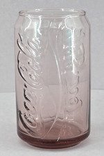 Coca Cola Glas Dose Lila Braun