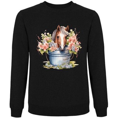 Sweatshirt schwarz pferde - sweatshirt,
