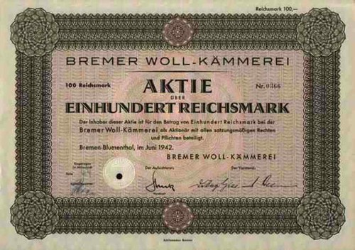 Bremer wollkämmerei 1942 - bremer,
