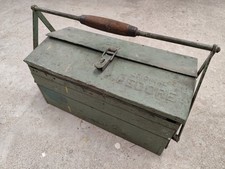 Alte GEDORE Werkzeugkiste Blechkiste faltbar