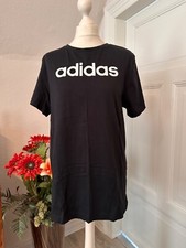Adidas Performance Long Shirt T-Shirt in Schwarz mit Aufdruck 100% Baumwolle