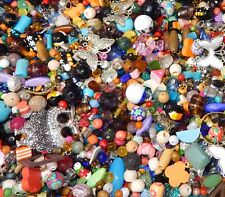 2 Kg Perlen Mix Metall Holz Stein Glas Acryl Bastlerbedarf Schmuckherstellung