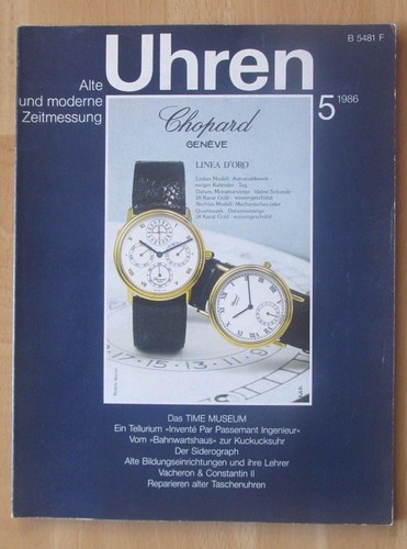 Zeitschrift uhren alte - uhren,