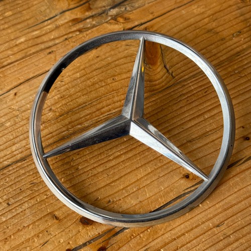 Mercedes emblem stern chrom - mercedes,