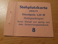 Ticket Eintrittskarte Dynamo Dresden FC Karl Marx Stadt  DDR Oberliga 1977