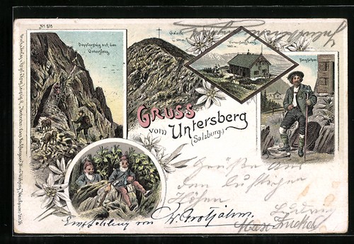 Lithographie untersberg - lithographie,