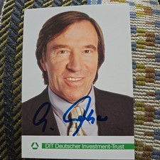 Autogrammkarte Günter Netzer original signiert