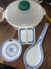 Reiskocher Für Mikrowelle Mit Porzellan Löffel 2kleine Schalen Reis Asiatische