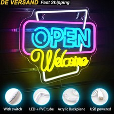 LED LEUCHTSCHILD NEON OPEN
