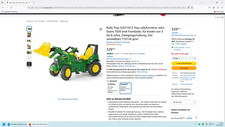 Trettraktor John Deere, Rolly toys mit Frontlader für Kinder von 3 - 8 Jahre