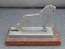Schreibtisch dekoration Löwe Aluminium ca.30/40er Jahre Lions