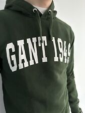 GANT Herren Hoody Pullover Sweatshirt Kapuze Sweater Shield Hoodie Grün Gr S NEU