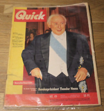 "QUICK" ILLUSTRIERTE  7. Dezember 1957 Nr. 49 -  "Theodor Heuss"