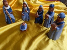 6 Krippenfiguren Ton
