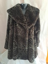 OTTO KERN Pelzmantel Gr. M-XXXL Braun Kunstpelz