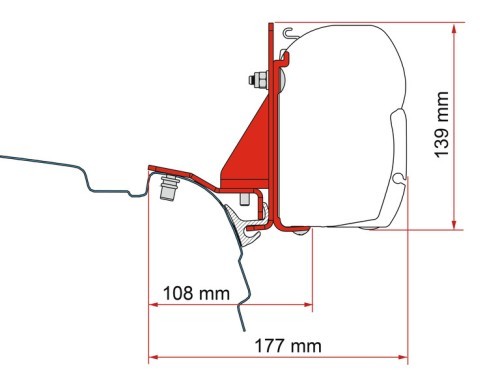 Fiamma multirail adapter - multirail,