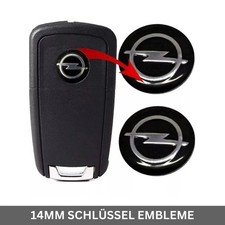 2x Opel Schlüssel Emblem 14mm 3D Fernbedienung Key Aufkleber Sticker Emblem Logo