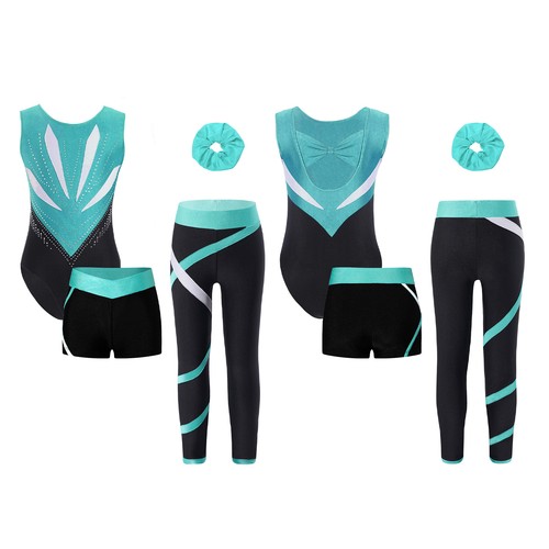 4er set mädchen gymnastikbody - set,