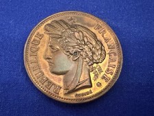 Bronzemedaille Republique Francaise 1893 Ville de Paris Concourse de Calligra.