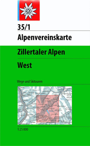 Zillertaler alpen west - west, 1:25