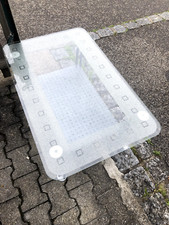 Wohnzimmertisch, Glas, Glitzer, leichte Gebrauchsspuren, dekorativ, stabil