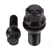 Felgenschloss M12 x 1,5 x 24 - 50 mm Kegelbund  60° SW17 schwarz