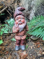 Gartenzwerg mit Pfeife Keramik