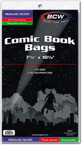 Bcw resealable silver - bcw, thick