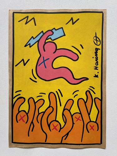 Keith haring zeichnung auf - haring,