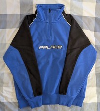Palace Palstar 1/4 Zip Blue Berry, Größe M