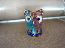 Cloisonne Fingerhut Katze