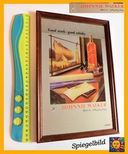 Spiegelbild Spiegel Bild Johnnie Walker Whisky alt 90er 80s Werbung Reklame