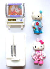 hello kitty sanrio figur sammelfigur mit TV Fernseher Kühlschrank Set Bandai