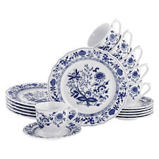 CreaTable Flora Zwiebelmuster 17131 Kaffeeservice 18-tlg Geschirrset 6 Personen